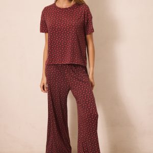 Midnight Daisy Short-Sleeve Women's Sleep Set