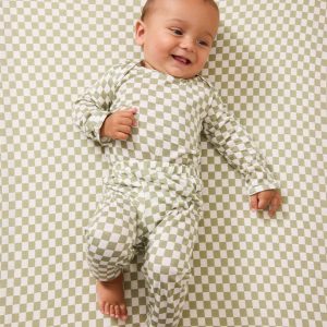 Sage Chequer Baby Sleep Set