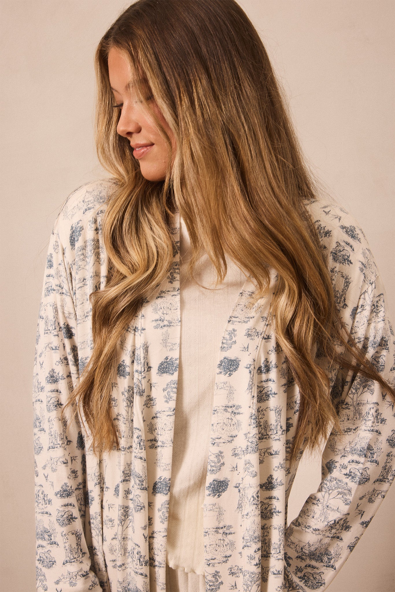 Bleu Toile Robe - Image 2