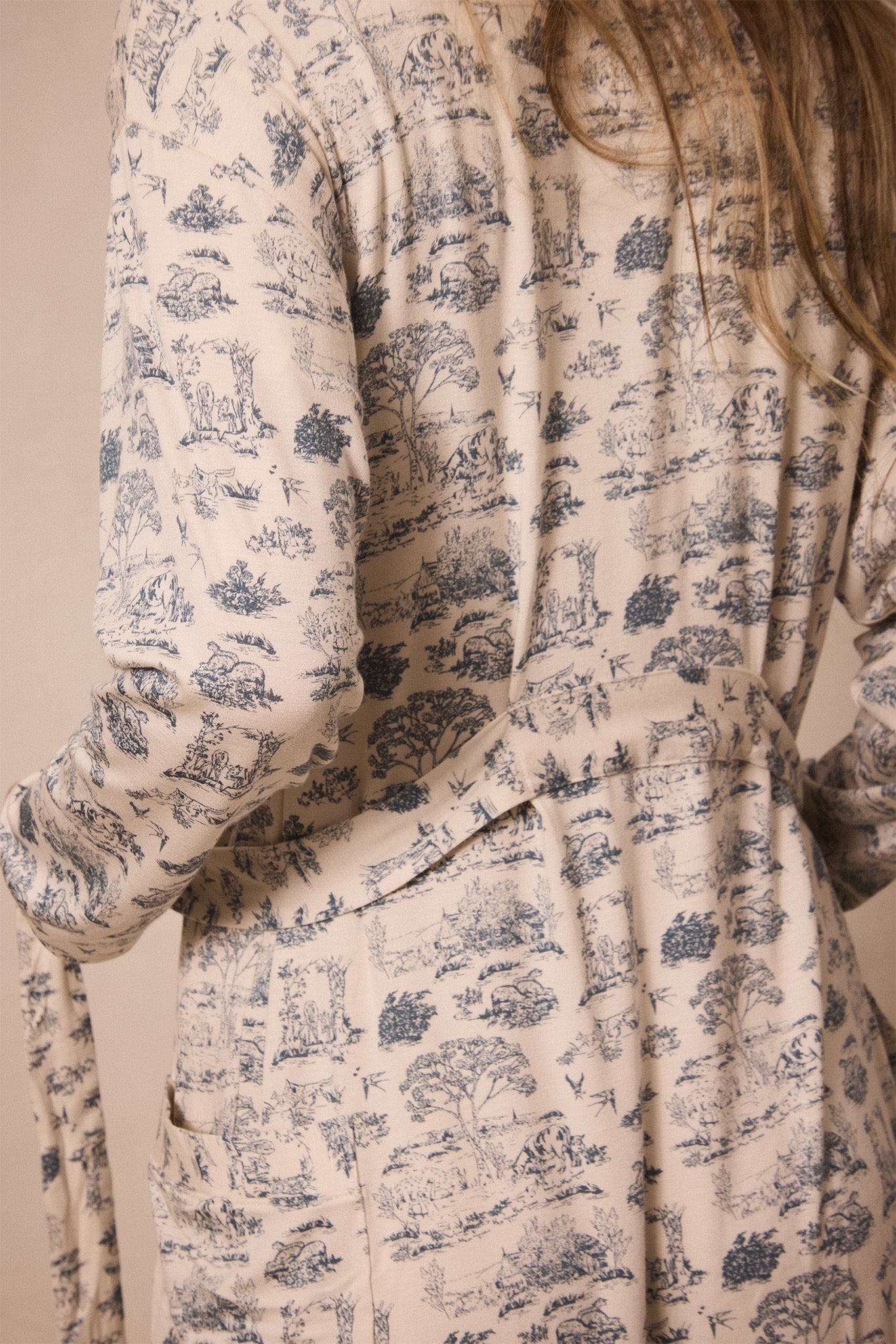 Bleu Toile Robe - Image 3