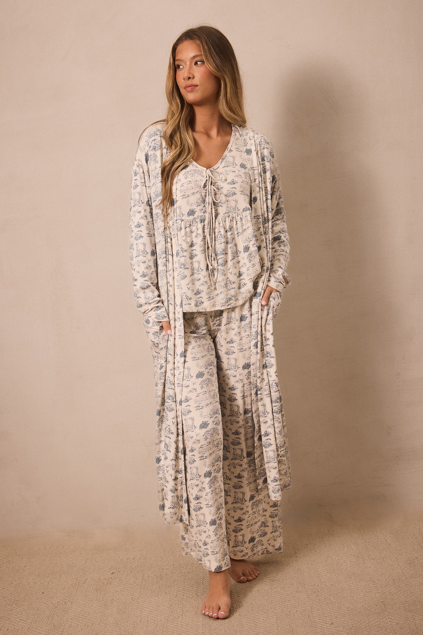 Bleu Toile Robe - Image 5