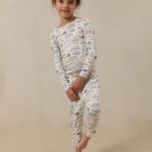 Bleu Toile Toddler Sleep Set