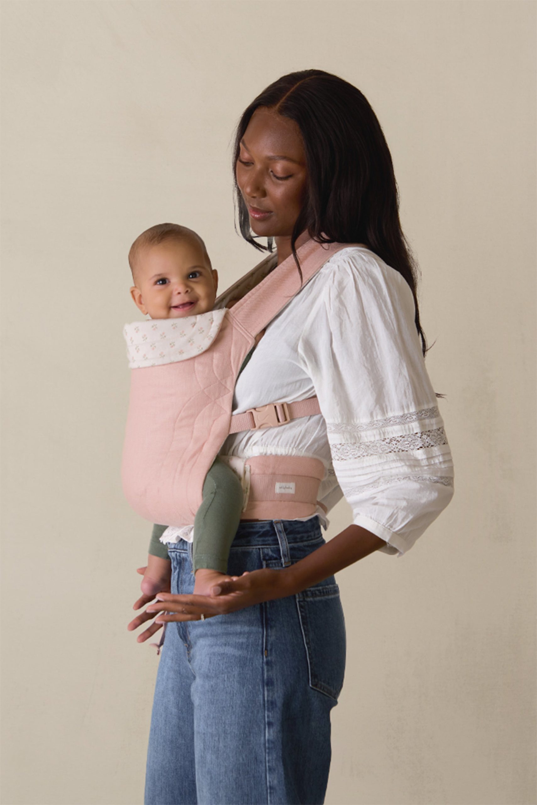 Blush Floret Soft Buckle Carrier - Image 2