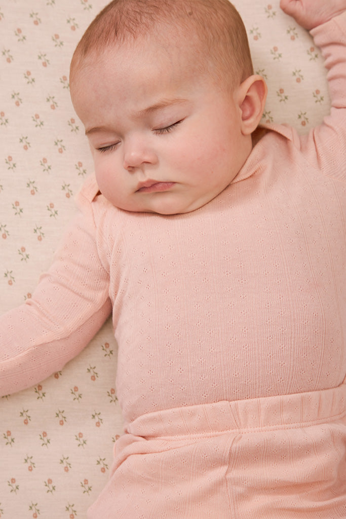 Blush Pointelle Baby Sleep Set - Image 3