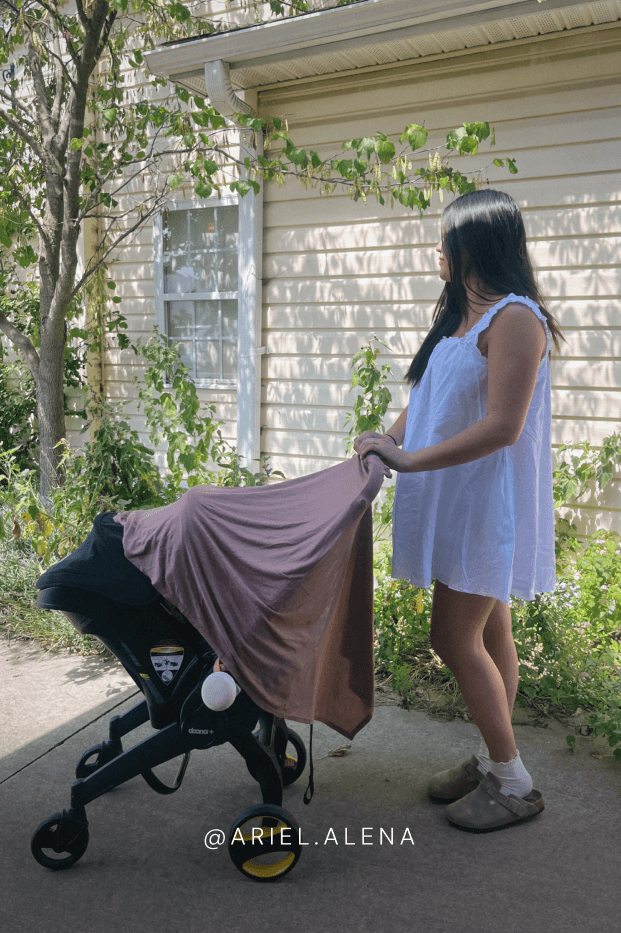 Cottage Rose Nursing Cover - Image 8