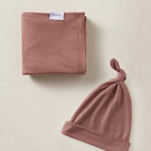 Cottage Rose Swaddle + Hat Set