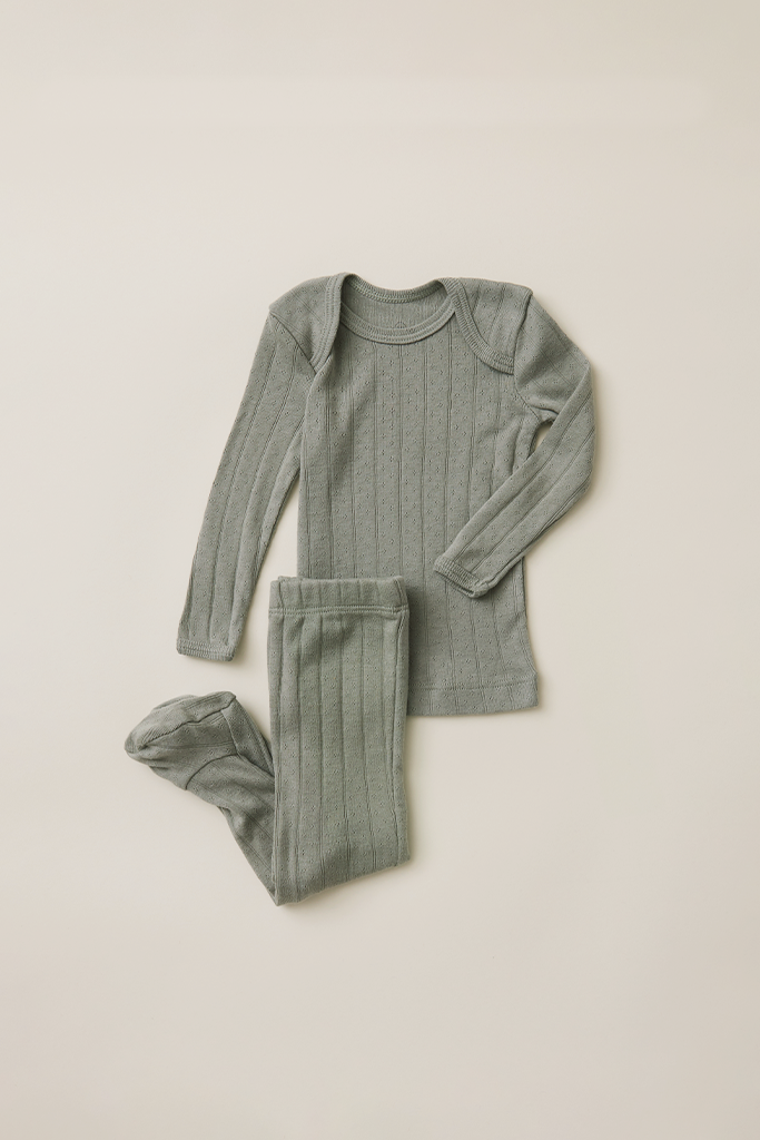Mist Pointelle Baby Sleep Set - Image 5