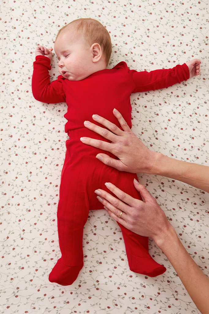 Red Pointelle Baby Sleep Set - Image 4