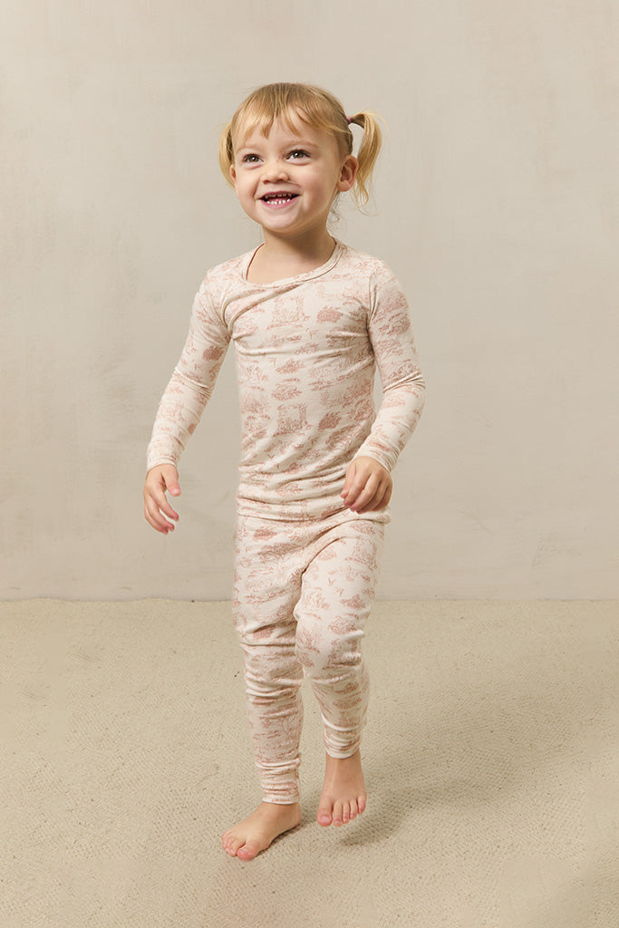 Rose Toile Toddler Sleep Set