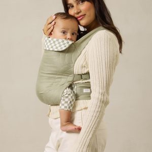 Sage Chequer Soft Buckle Carrier