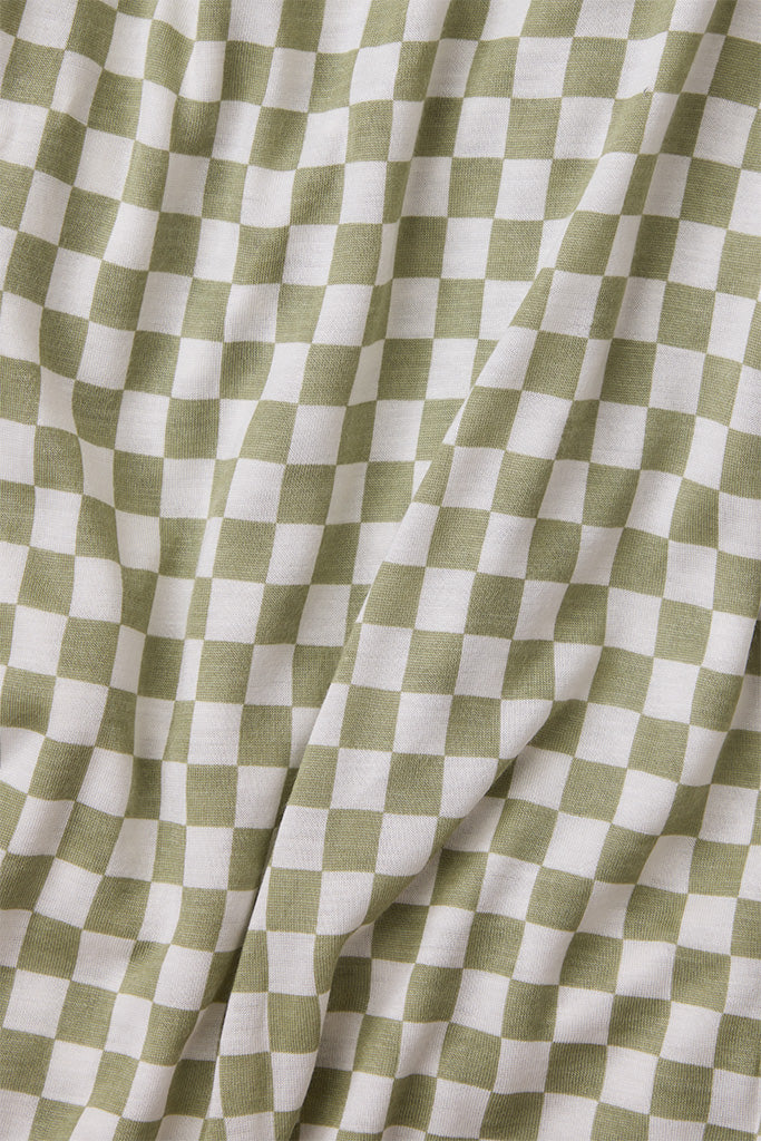 Sage Chequer Wrap - Image 4