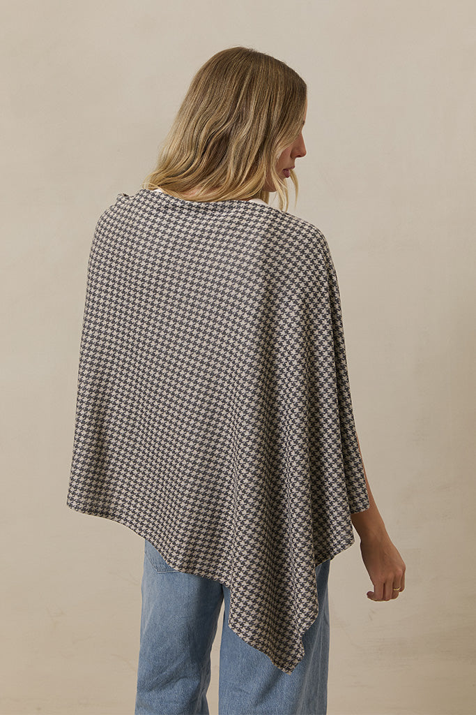 Stormy Houndstooth Nursing Cover - Image 6